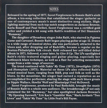 Load image into Gallery viewer, Bonnie Raitt : Sweet Forgiveness (CD, Album, RE, RM)