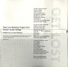 Load image into Gallery viewer, Lucinda Williams : Real Live Bleeding Fingers And Broken Guitar Strings (CD, Single, Promo)
