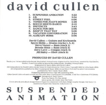 Load image into Gallery viewer, David Cullen : Suspended Animation (CD, Album)