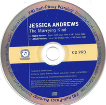 Load image into Gallery viewer, Jessica Andrews : The Marrying Kind (CD, Maxi, Promo)