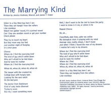 Load image into Gallery viewer, Jessica Andrews : The Marrying Kind (CD, Maxi, Promo)