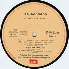 Load image into Gallery viewer, KajaGooGoo : White Feathers (LP, Album)