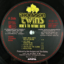Load image into Gallery viewer, Thompson Twins : Here's To Future Days (LP, Album)