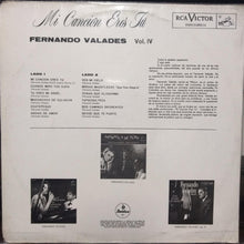 Load image into Gallery viewer, Fernando Valadés : Mi Canción Eres Tú Vol. IV  (LP, Comp)
