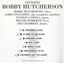 Load image into Gallery viewer, Bobby Hutcherson : Patterns (CD, Album, Ltd, RE, RM)