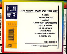 Load image into Gallery viewer, Steve Winwood : Talking Back To The Night (CD, Album, RE)