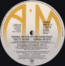 Load image into Gallery viewer, Various : Pretty In Pink • Original Motion Picture Soundtrack (LP, Album, Comp)