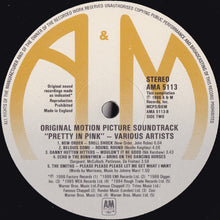 Load image into Gallery viewer, Various : Pretty In Pink • Original Motion Picture Soundtrack (LP, Album, Comp)