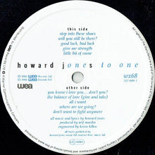 Load image into Gallery viewer, Howard Jones : One To One (LP, Album)