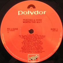Load image into Gallery viewer, Peaches & Herb : Worth The Wait (LP, Album)