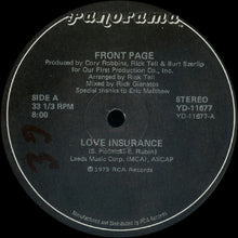 Load image into Gallery viewer, Front Page (2) : Love Insurance (12", Ind)
