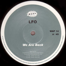 Load image into Gallery viewer, LFO : We Are Back / Nurture (12", Single)