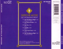 Load image into Gallery viewer, Depeche Mode : Get The Balance Right And Live Tracks (CD, Maxi, RE)