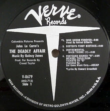 Load image into Gallery viewer, Quincy Jones : The Deadly Affair (The Original Sound Track Album) (LP, Album, Mono)