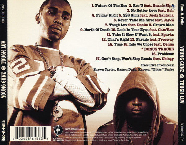 洋楽 Da Yungstaz Yung$taz G-Rap G-Luv Buy Young Gunz : Tough Luv (CD, Album) Online for a great price