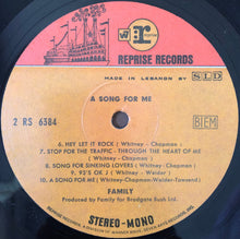 Load image into Gallery viewer, Family (6) : A Song For Me (LP, Album)