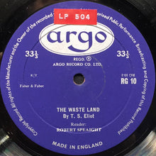 Load image into Gallery viewer, T. S. Eliot : The Waste Land (LP, Mono)