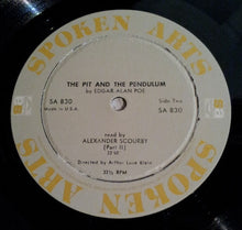 Load image into Gallery viewer, Edgar Alan Poe* Read By Alexander Scourby : The Pit And The Pendulum (LP)
