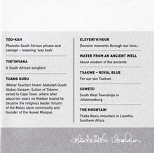 Load image into Gallery viewer, The Abdullah Ibrahim Trio : Cape Town Revisited (CD, Album)