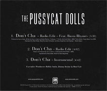 Load image into Gallery viewer, The Pussycat Dolls Featuring Busta Rhymes : Don't Cha (CD, Single, Promo)