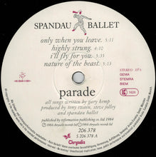 Load image into Gallery viewer, Spandau Ballet : Parade (LP, Album)
