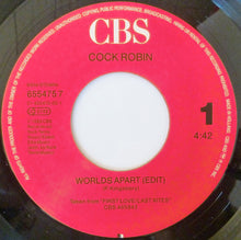 Load image into Gallery viewer, Cock Robin : Worlds Apart (7", Single)