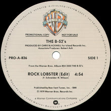 Load image into Gallery viewer, The B-52's : Rock Lobster (12", Promo)