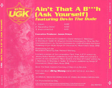 Load image into Gallery viewer, UGK Featuring Devin The Dude : Ain't That A B***h (Ask Yourself) (CD, Single, Promo)