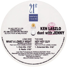Load image into Gallery viewer, Ken Laszlo Duet With Jenny Kee : What A Lonely Night (12")