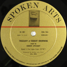 Load image into Gallery viewer, Robert Speaight : Treasury Of Robert Browning Read By Robert Speaight (LP)