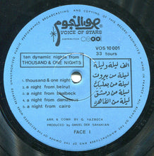 Load image into Gallery viewer, Georges Yazbek And His Orchestra : Ten Dynamic Nights From Thousand & One Nights (LP, Album)