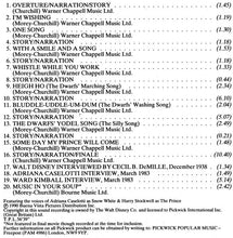 Load image into Gallery viewer, Various, Adriana Caselotti, Harry Stockwell : Snow White And The Seven Dwarfs (CD)