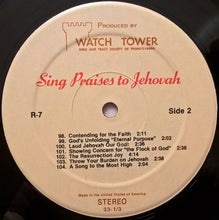 Load image into Gallery viewer, Unknown Artist : Sing Praises To Jehovah Songs 91-104 (LP)