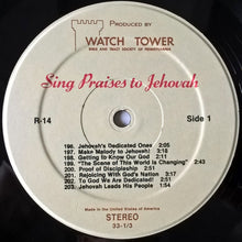Load image into Gallery viewer, Unknown Artist : Sing Praises To Jehovah Songs 196-211 (LP)