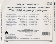 Load image into Gallery viewer, صباح فخري = Sabah Fakhri* : Au Palais Des Congrès (CD, Album)