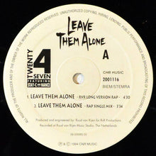 Load image into Gallery viewer, Twenty 4 Seven Featuring Stay-C And Nance : Leave Them Alone (12")
