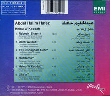 Load image into Gallery viewer, عبد الحليم حافظ = Abdel Halim Hafez* : حلو وكداب = Helou W'Kaddab (CD, Album)