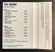 Load image into Gallery viewer, The Doors : The Soft Parade (Cass, Album, RE)