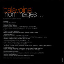 Load image into Gallery viewer, Various : Balavoine Hommages… (CD, Album, Dig)