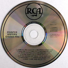 Load image into Gallery viewer, Pointer Sisters : Greatest Hits (CD, Comp)