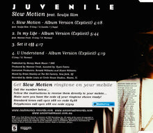 Load image into Gallery viewer, Juvenile (2) Feat. Soulja Slim : Slow Motion (CD, Single, Promo)