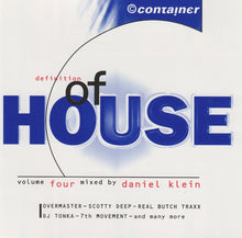 Load image into Gallery viewer, Daniel Klein : Definition Of House Volume Four (CD, Comp, Mixed)
