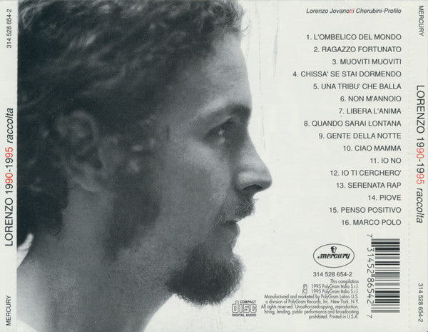 Buy Jovanotti : Lorenzo 1990-1995 Raccolta (CD, Comp) Online for a great  price