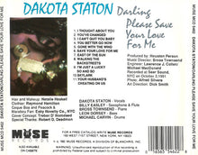 Load image into Gallery viewer, Dakota Staton : Darling Please Save Your Love For Me (CD, Album)