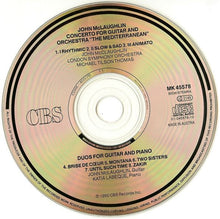 Load image into Gallery viewer, John McLaughlin & Katia Labeque* / Michael Tilson Thomas ~ London Symphony Orchestra* : Concerto For Guitar & Orchestra "The Mediterranean" / Duos For Guitar & Piano (CD, Album)