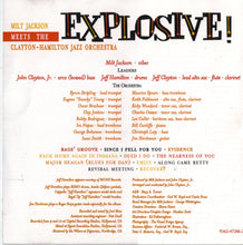 Load image into Gallery viewer, Milt Jackson Meets The Clayton-Hamilton Jazz Orchestra* : Explosive! (CD, Album)