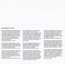Load image into Gallery viewer, Martha And The Muffins : Metro Music (CD, Album, RE, RM, RP)