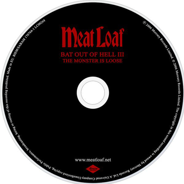 Meat Loaf - Hell Can Wait - Rare MINT Italian Import CD-NYC 1993 Bat Out Of  Hell 724354260827