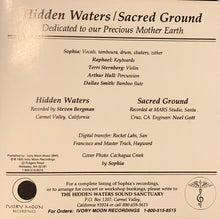 Load image into Gallery viewer, Sophia (6) : Hidden Waters / Sacred Ground (CD, Album, RE)