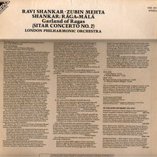 Load image into Gallery viewer, Ravi Shankar And Zubin Mehta And London Philharmonic Orchestra* : Raga Mala (Garland Of Ragas) (LP)